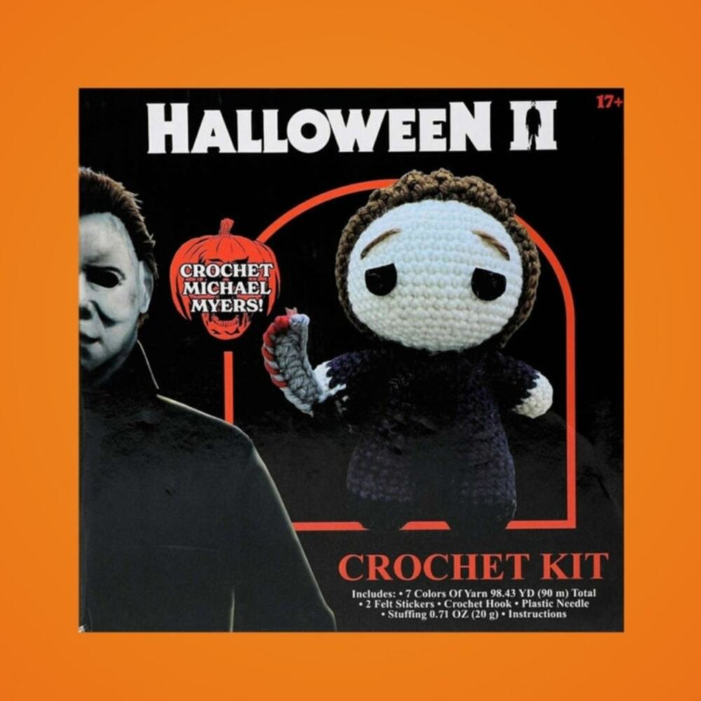 Halloween 2 Michael Myers Stuffed Crochet Doll Kit Horror Movie Theme Craft 17+